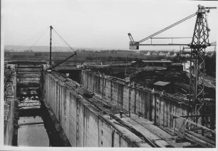 Schleusenbaustelle Pleidelsheim/Neckar