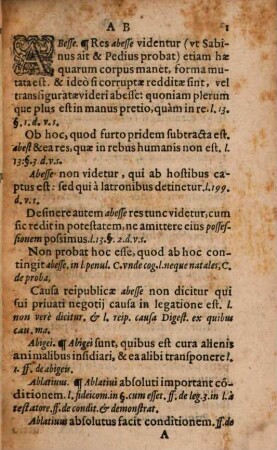 Sententiae Ex Vtroqve Ivre : Denvo Collectae, & in ordinem Alphabeti adfabre dispositae