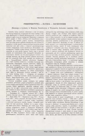 45: Perspektywa - iluzja - iluzjonizm : recenzje z wystawy w Muzeum Narodowym w Warszawie, kwiecień-czerwiec 1981