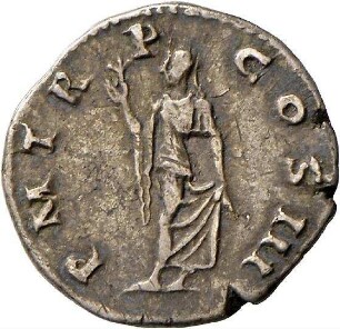 Denar des Hadrian mit Darstellung der Spes