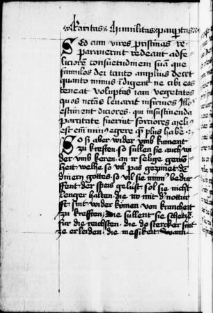Humbertus von Romans: Auslegung der Regula s. Augustini, Exzerpt