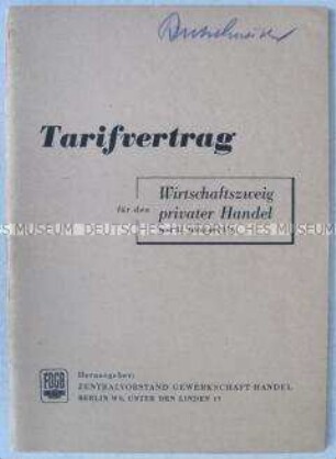 Tarifvertrag für den privaten Handel