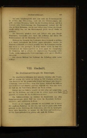 VIII. Abschnitt. Die Abschlussvorrichtungen der Steuerungen.