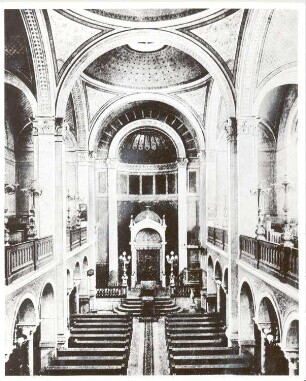 Karlsruhe, KA; Synagoge in der Kronenstraße, Innenansicht