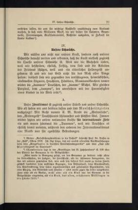 77-93, IV. Unsere Schwäche