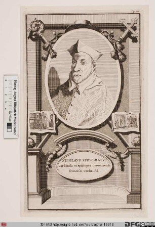 Bildnis Papst Gregor XIV. (Niccolò Sfondrati) (reg. 5. 12. 1590 - 16. 10. 1591)