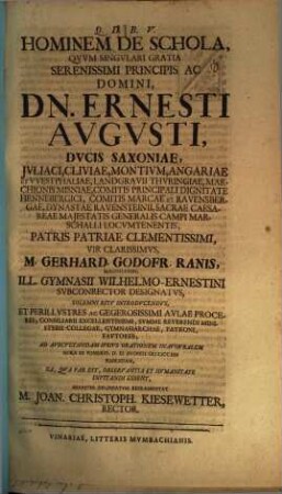 Hominem de schola