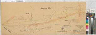 Lageplan zur Aufhebung des Planüberganges in km 11,277 der Strecke Aprath-Velbert, M. 1:500 Stnr.: 63, Iwü, Bunr.: 1, Blnr.: 1