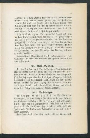 XI. Kilbe-Laufen