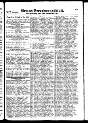332.Ausgabe. Mittwoch, 20. Januar 1915