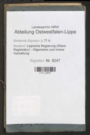 Straßenbau.- Straßenzug II.- Distrikt 10 Diestelbrücke - Zollstock, Bd. 1