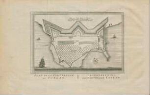 Plan de la forteresse de Coylan. Grondtékenning der fortresse Coylan