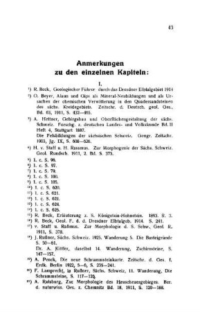 Anmerkungen zu den einzelnen Kapiteln: