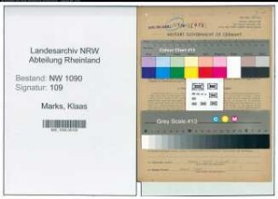 Entnazifizierung Klaas Marks , geb. 09.03.1910 (Polizist)