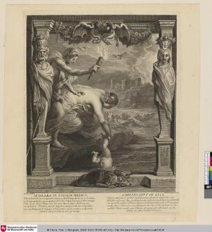 Achilles dipped in Styx [Achilles wird in die Styx getaucht]