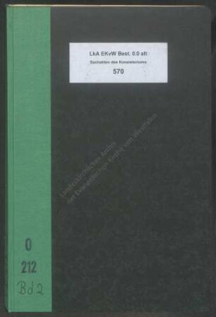 Nachweisung der persönlichen und dienstlichen Verhältnisse der Pfarrer der Diözese Vlotho