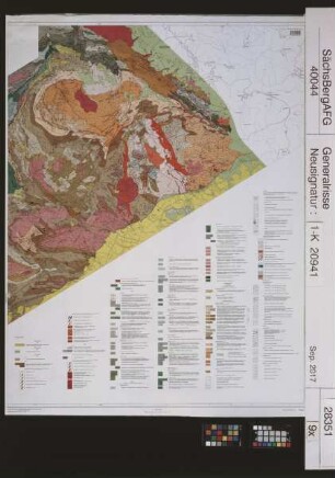 Geologische Karte Erzgebirge / Vogtland; 2. Auflage