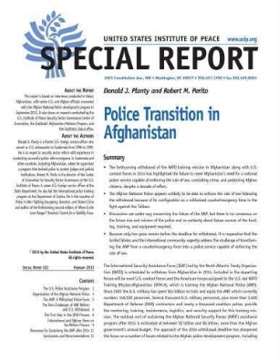 Police transition in Afghanistan