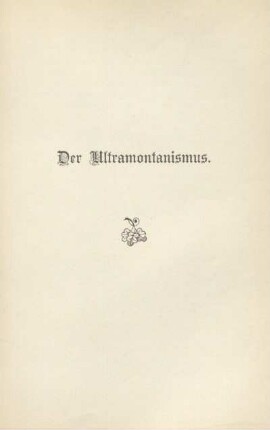 Der Ultramontanismus