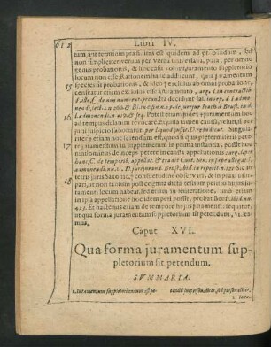 Caput XVI. Qua forma iuramentum suppletorium sit petendum.