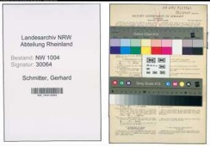Entnazifizierung Gerhard Schmitter , geb. 07.01.1909 (Arbeiter)