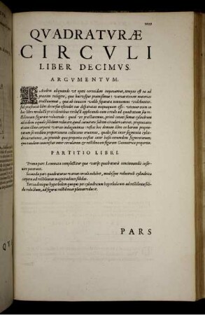 Liber decimus. De ipsa circuli quadratura.