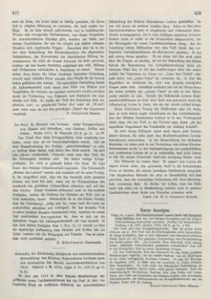 478 [Rezension] Die Freudenbotschaft unseres Herrn und Heilandes Jesus Christus