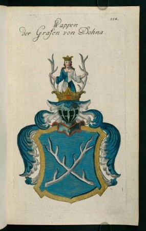 114r-114v, 114. Wappen der Grafen von Dohna