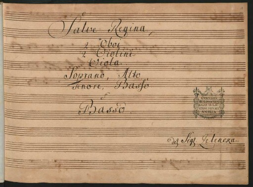 Salve regina; V (4), Coro, orch; a-Moll; ZWV Z 137