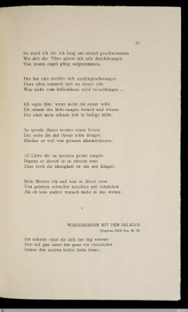 Wiedersehen mit der Seligen (Fegfeuer XXX. Ges. 22-48)
