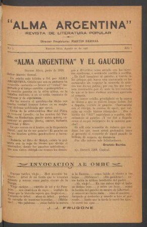 Invocación al ombú