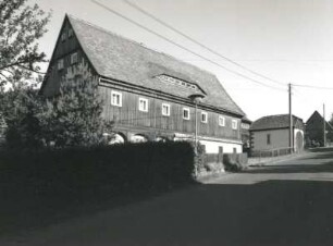 Waltersdorf. Wohnhaus, Hauptstraße 124 (bezeichnet 1738). Straßenansicht