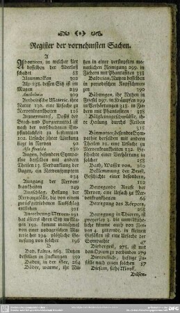 Register der vornehmsten Sachen