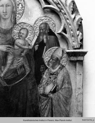 Madonna mit den Heiligen Laurentius, Johannes der Täufer, Antonius Abbas und Nikolaus