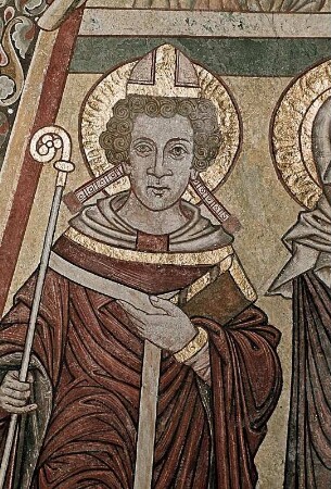 Christus als Weltenrichter, umrahmt von Heiligen und den Evangelistensymbolen