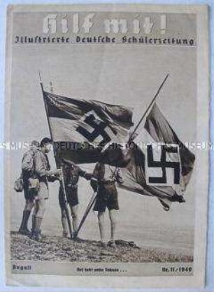 Schülerzeitschrift "Hilf mit!" u.a. über den Kriegsgegner Großbritannien und die deutsche Kolonialpolitik