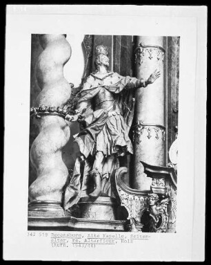 Rechte Heiligenfigur des Heinrichaltars: Der Heilige Heinrich