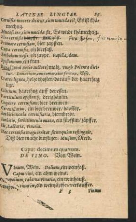 Caput decimum quartum. De Vino.