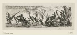 Einzug der Herrn de Couvonge und de Chalabre, Blatt 10 der Folge "Le Combat à la Barrière"