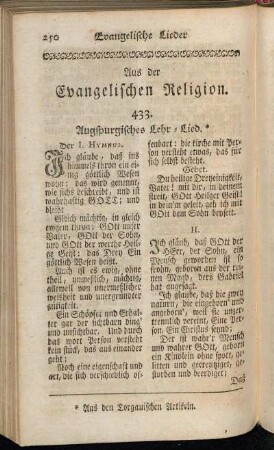 Aus der Evangelischen Religion