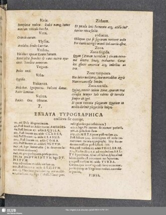 Errata Typographica crassiora sic corrige