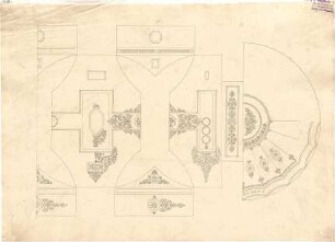 Klenze, Leo von; St. Petersburg (Russland); Eremitage - Saal T EG - Plafond (Teilansicht)