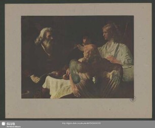 13. Rembrandt: Abraham, die Engel bewirtend
