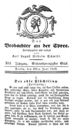 26. Stueck, 27. Juni 1842