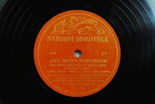 Jako matka požehnáním : duet Jeníka a Mařenky z I. jednání opery "Prodaná nevěsta" / Hudba: Bedřich Smetana; Slova - Karel Sabina