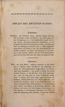 Ossian's Gedichte, 2