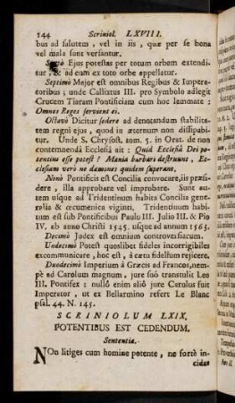 144-151, Scrinioloum LXIX. - Scriniolum LXX.