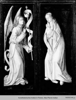 Triptychon der Madonna von Montserrat : Verkündigung