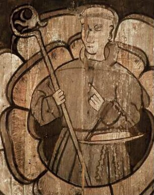 Kassettendecke mit Heiligendarstellungen