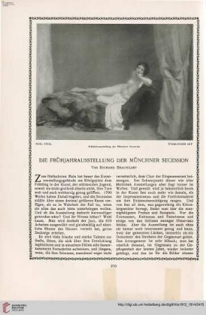 29: Die Frühjahrausstellung der Münchner Secession